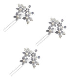 3 Arranjo Enfeite Cabelo Noiva Perola Dama Daminha Debutante