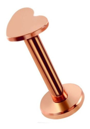 Piercing Tragus Labret Cartilagem Mini Coracao 4 Mm Aco cirurgico prata preto dourado rose gold