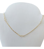 Colar Pedra Zirconia Dourado Semijoia Banhado Modelo Tiff