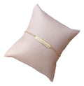 Pulseira Plaquinha Infantil F. Ouro 18k Semijoia Bebê Baby
