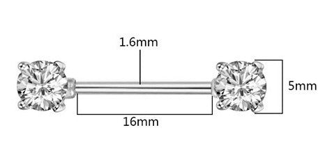 Piercing Para Mamilo Prata Pedra Zirconia Flor Coração Par