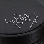 Piercing Nariz Nostril Dourado Pedra Zirconia 3 Mm Pt De Luz