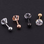 Piercing Tragus Cartilagem Ponto De Luz Dourado 2 3 4 5 Mm