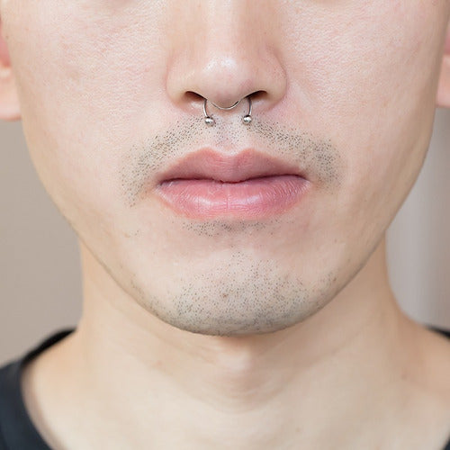Piercing Nariz Septo Argola Falso Dourado Prata Preto Aço