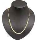 Colar Pérola Noiva Casamento F. Ouro Semijoia Dourado 60 Cm