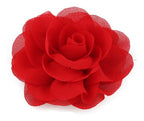 Enfeite Arranjo Cabelo Noiva Dama Flor Vermelho Branco Rosa