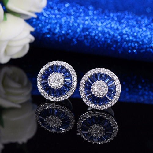 Brinco Zirconia Noiva Prata Pequeno Redondo Delicado Barato
