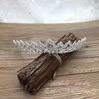 Coroa Tiara Cabelo Noiva Strass Prata Luxo Debutante
