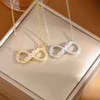 Colar Chocker Infinito Zirconia Dourado F. Ouro 18k Semijoia