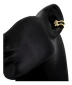 Piercing De Argola Duplo Falso Fake Dourado Coração Zirconia