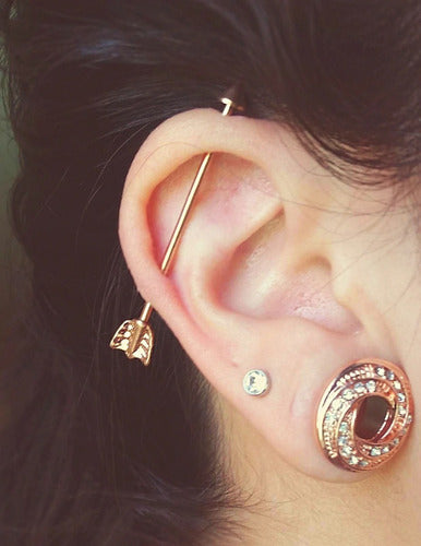 Piercing Transversal Cartilagem Aço Cirúrgico