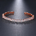 Pulseira Bracelete Prata Ou Dourada Zircônia Noiva Debutante