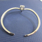 Pulseira Bracelete Prata Com Zircônia Noiva Debutante Gota