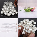Ponto De Luz Cabelo Strass Pérola Noiva Daminha 20 Pcs