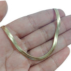 Colar Chocker Fita Malha Laminada Banhado Ouro Com Garantia