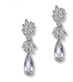 Brinco Noiva Zirconia Gota Prata Festa Madrinha Formatura