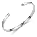 Pulseira Bracelete Prata Dourada Rosê Aço Inoxidável Coração