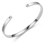 Pulseira Bracelete Prata Dourada Rosê Aço Inoxidável Coração