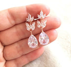 Brinco Noiva Pedra Zirconia Dourado Ou Prata Gota Debutante