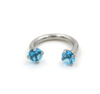 Piercing Septo Ferradura Nariz Cartilagem Pedra Zirconia Aço
