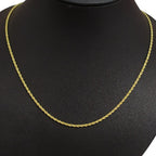 Colar Modelo Corda F. Ouro 18k Dourado Semi Joia 50 Cm