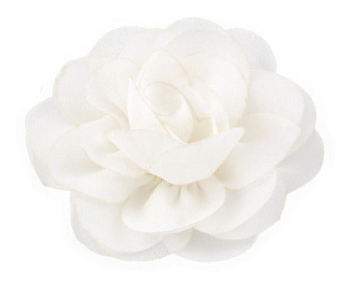 Enfeite Arranjo Cabelo Noiva Dama Flor Vermelho Branco Rosa
