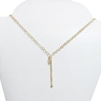Colar Gravatinha Palito Folheado A Ouro 18k Dourado Semijoia