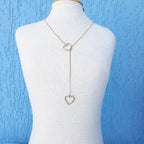 Colar Gravatinha Coração F. Ouro 18k Dourado Semi Joia