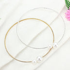 Colar Chocker E Pulseira Riviera Strass Pérola Noiva Festa