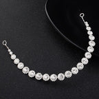 Tiara Enfeite Testeira Cabelo Noiva Dama Prata Strass Barato