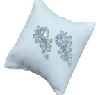 Brinco De Zirconia Noiva Festa Casamento Madrinha Prata Fixo