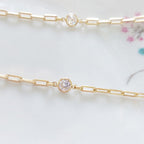 Colar Tiffan Zirconia Craquelada Vermelho Gota Semijoia