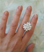 Brinco De Pressão Com Zirconia Noiva Casamento Prata Fixo