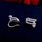 Piercing Argola Falso Fake Pressão Pedra Zircônia Orelha