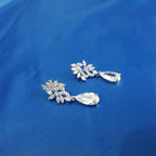 Brinco Noiva Pedra Zirconia Prata Gota Debutante 15 Anos
