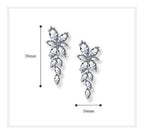 Brinco Noiva Pedra Zirconia Prata Festa Debutante Delicado