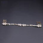 Tiara Headband Testeira Arranjo Noiva Strass Prata Dourada