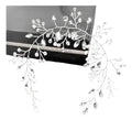 Tiara Arranjo Enfeite Cabelo Noiva Fio Cristal Strass Prata