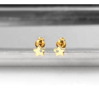 Brinco Pedra Zirconia Estrela 2 Furo Daminha Infantil 5 Mm