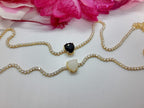 Colar Chocker Zirconia Coração Vermelho Preto Branco Riviera