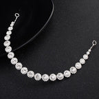 Tiara Enfeite Testeira Cabelo Noiva Dama Prata Strass Barato