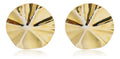 Brinco Chapa Pequeno Redondo Delicado Folheado A Ouro 18k