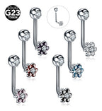 Piercing Íntimo Genital Christina Flor Pedra Zircônia