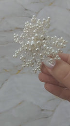 Arranjo Enfeite Cabelo Noiva Perola Dama Daminha Debutante